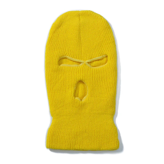 Hot Sale Unisex Balaclava Full Cover Style Ski Mask Hat 3 Holes Winter Hat Tactical Windproof Ribbed Knit Beanie Winter Warm Cap