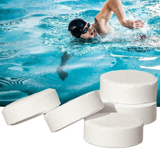 50Pcs 2g Chlorine Tablets Cleaning Agent Multifunction Instant Disinfection Cleaner For Home Swimming Pool Spa Hot Tub Supplies