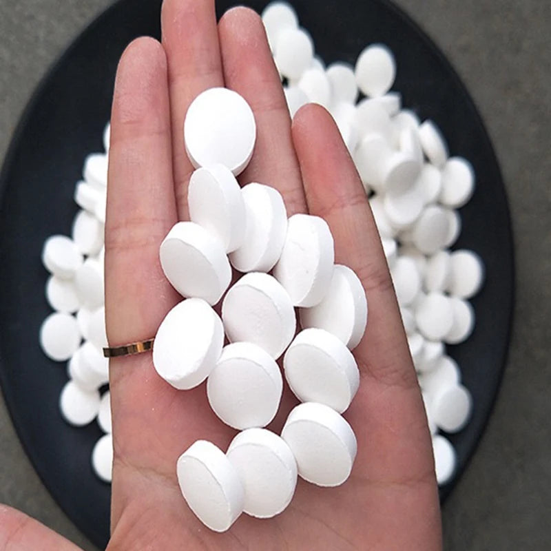 50Pcs 2g Chlorine Tablets Cleaning Agent Multifunction Instant Disinfection Cleaner For Home Swimming Pool Spa Hot Tub Supplies