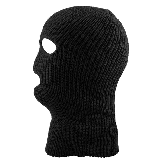 Hot Sale Unisex Balaclava Full Cover Style Ski Mask Hat 3 Holes Winter Hat Tactical Windproof Ribbed Knit Beanie Winter Warm Cap