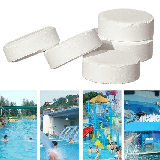 50Pcs 2g Chlorine Tablets Cleaning Agent Multifunction Instant Disinfection Cleaner For Home Swimming Pool Spa Hot Tub Supplies