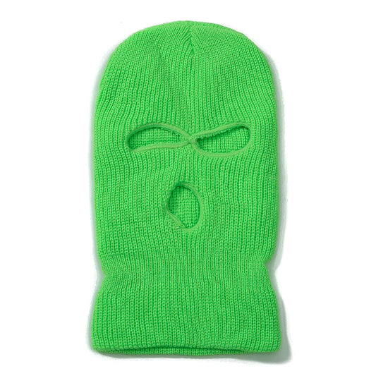 Hot Sale Unisex Balaclava Full Cover Style Ski Mask Hat 3 Holes Winter Hat Tactical Windproof Ribbed Knit Beanie Winter Warm Cap
