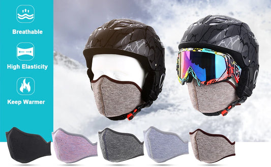 Fashion Winter Thermal Fleece Balaclava Full Face Mask Skiing Hat Bandana Hat Windproof Snowboard Scarves Women's Men Helmet Cap