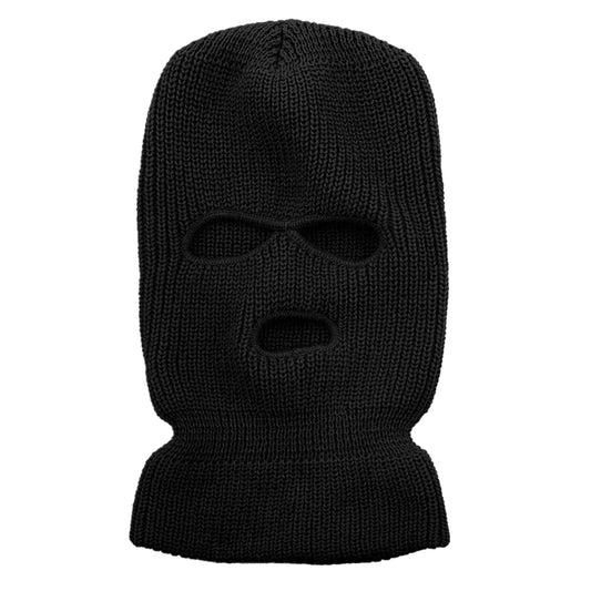 Hot Sale Unisex Balaclava Full Cover Style Ski Mask Hat 3 Holes Winter Hat Tactical Windproof Ribbed Knit Beanie Winter Warm Cap