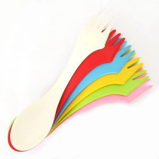 🏕️ 3-in-1 Spork Combo Set (6pcs)