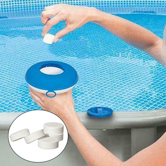 50Pcs 2g Chlorine Tablets Cleaning Agent Multifunction Instant Disinfection Cleaner For Home Swimming Pool Spa Hot Tub Supplies