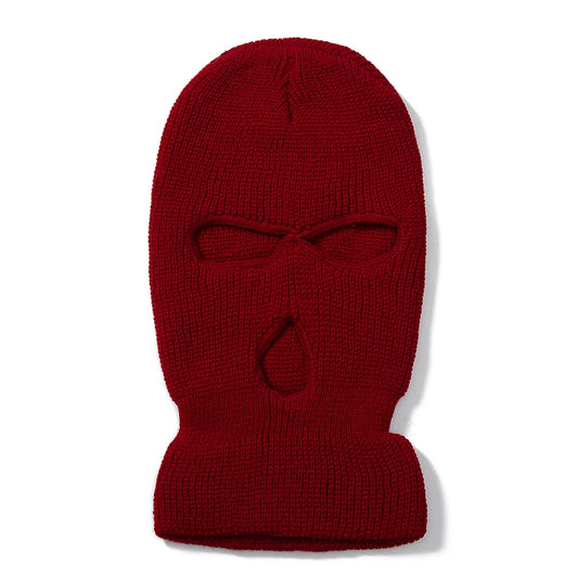 Hot Sale Unisex Balaclava Full Cover Style Ski Mask Hat 3 Holes Winter Hat Tactical Windproof Ribbed Knit Beanie Winter Warm Cap