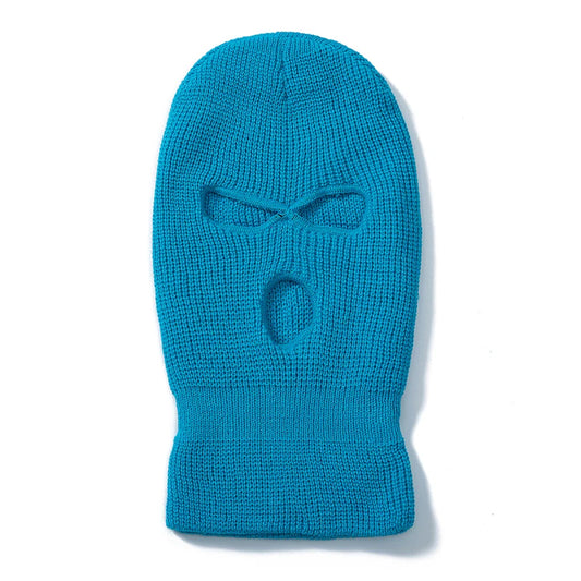 Hot Sale Unisex Balaclava Full Cover Style Ski Mask Hat 3 Holes Winter Hat Tactical Windproof Ribbed Knit Beanie Winter Warm Cap