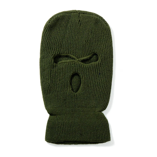 Hot Sale Unisex Balaclava Full Cover Style Ski Mask Hat 3 Holes Winter Hat Tactical Windproof Ribbed Knit Beanie Winter Warm Cap