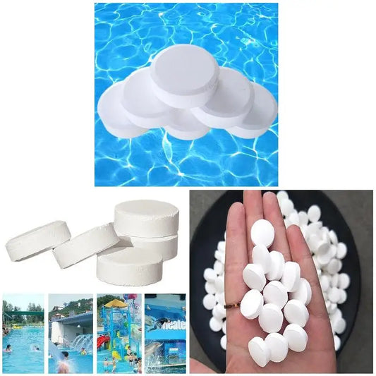 50Pcs 2g Chlorine Tablets Cleaning Agent Multifunction Instant Disinfection Cleaner For Home Swimming Pool Spa Hot Tub Supplies