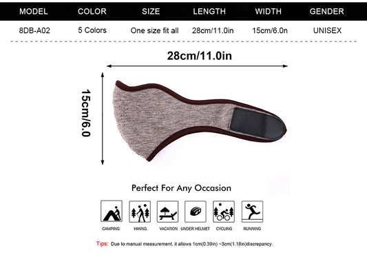 Fashion Winter Thermal Fleece Balaclava Full Face Mask Skiing Hat Bandana Hat Windproof Snowboard Scarves Women's Men Helmet Cap