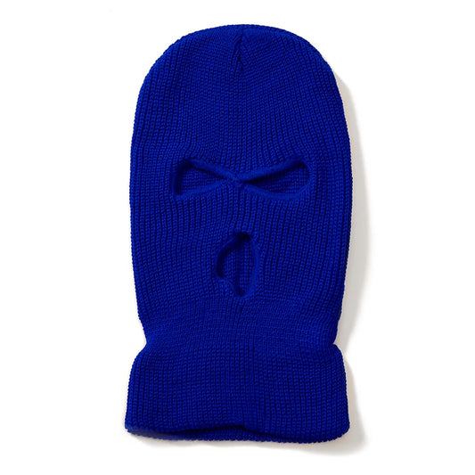 Hot Sale Unisex Balaclava Full Cover Style Ski Mask Hat 3 Holes Winter Hat Tactical Windproof Ribbed Knit Beanie Winter Warm Cap