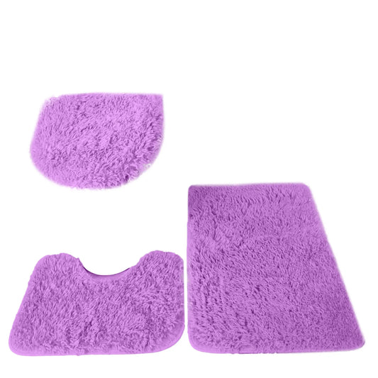 🛁✨ FluffEase™ 3-Piece Bathroom Mat Set