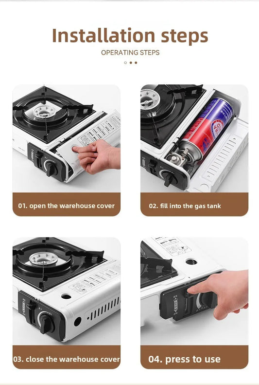 🍜 2025 Portable Butane Gas Stove