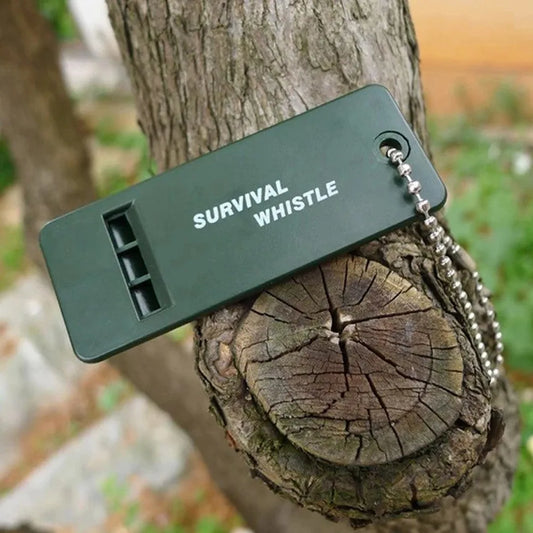 2/5pcs 3-frequency Survival Whistle Outdoor High Decibel Survival Whistle for Hiking, Camping, Hunting Light-weight Whistle