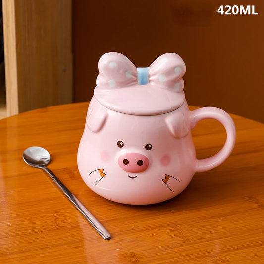 Creative Ceramic Pig Cups