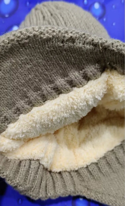 Men Women Winter Warm Plush Knitted Snow Fashion Hat Unisex New Outdoor Coldproof Ear Protection Wool Caps Snowflake logo