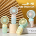 2025 Cute Mini Handheld USB Fan – Rechargeable & Pocket-Sized
