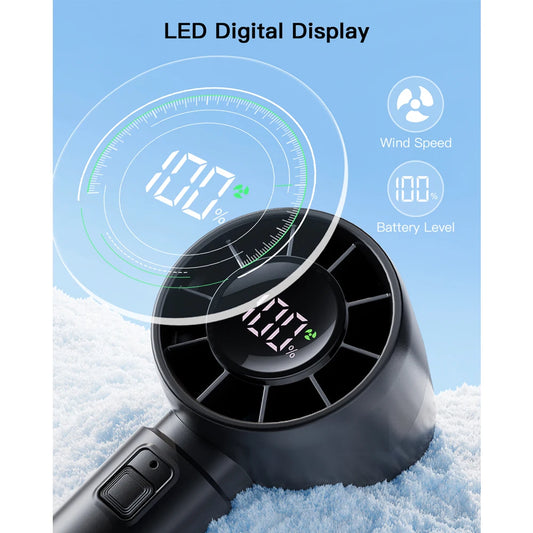 coldSky Portable Handheld Fan – 4000mAh, 5-Speed Mini Fan with LED Display