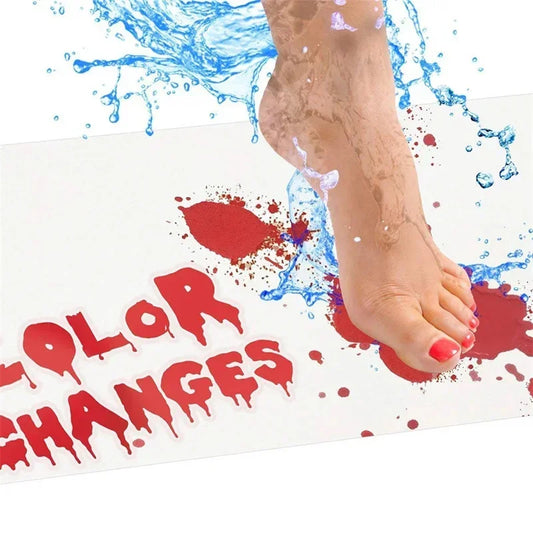 🩸👣 ScareStep™ Color-Changing Bloody Mat – 40×70cm