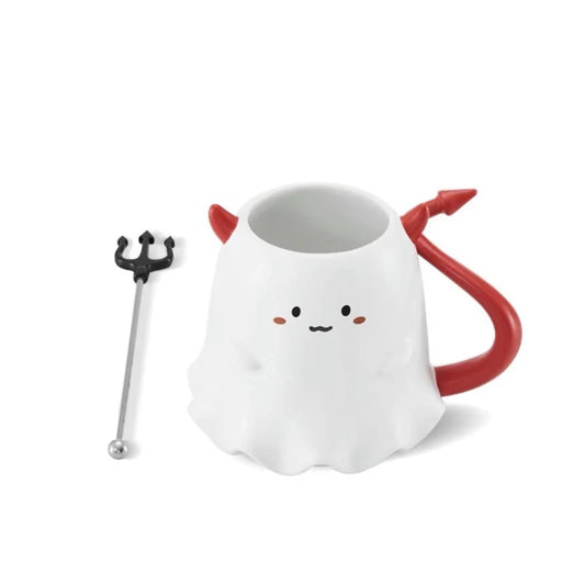 European Cartoon Elf & Demon Mug Set