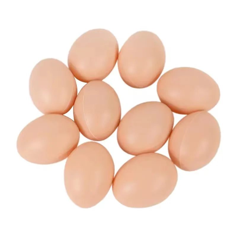 20/10Pcs Plastic Fake Eggs Kids Easter Party Gift Toys DIY Painting Craft Home Decoration Hen Hatching Nest Eggs Basket Filler