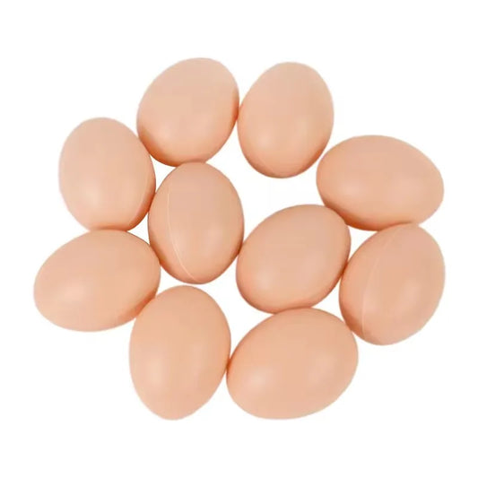20/10Pcs Plastic Fake Eggs Kids Easter Party Gift Toys DIY Painting Craft Home Decoration Hen Hatching Nest Eggs Basket Filler