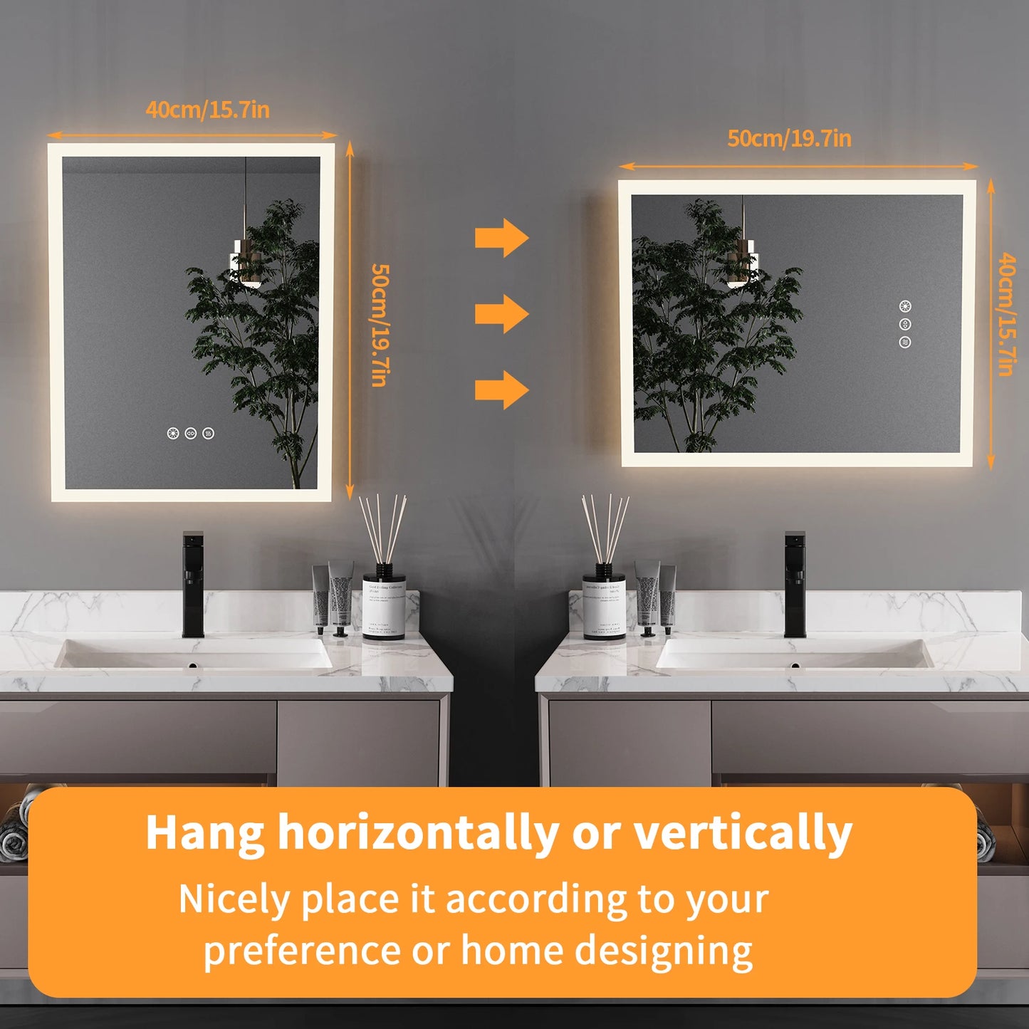 GlowMirror™ 16x20" Smart Vanity Mirror