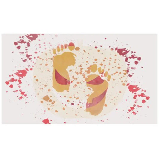🩸👣 ScareStep™ Color-Changing Bloody Mat – 40×70cm