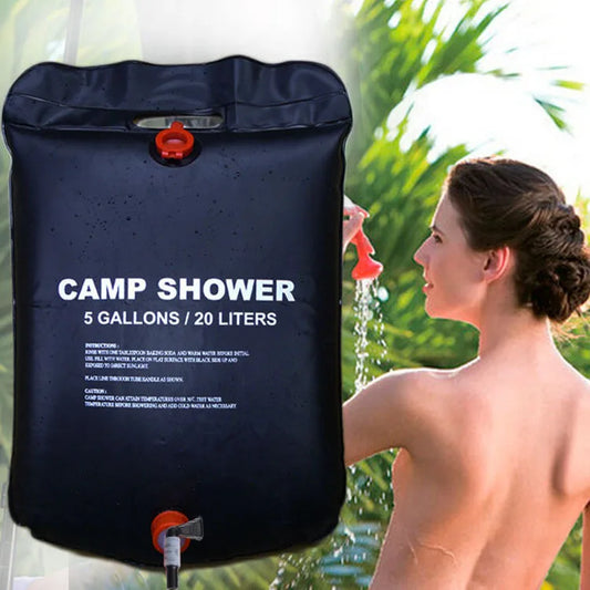🌞 Solar Heated Shower Bag (20L/40L)