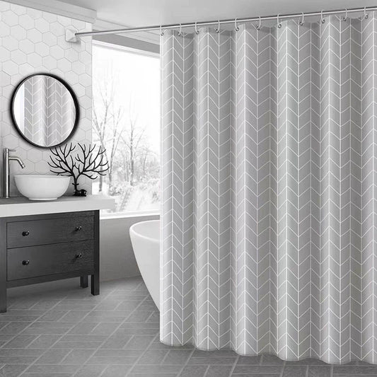 🚿🌿 MoldGuard™ PEVA Shower Curtain – Extra Long