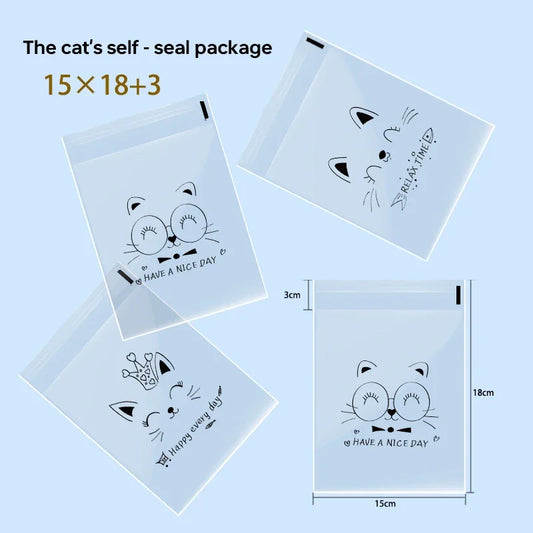 100Pcs Bags To Pack Products Bread Bag Sandwich Bag Packaging Bags Cookie Sandwich Bag Plastic Bags