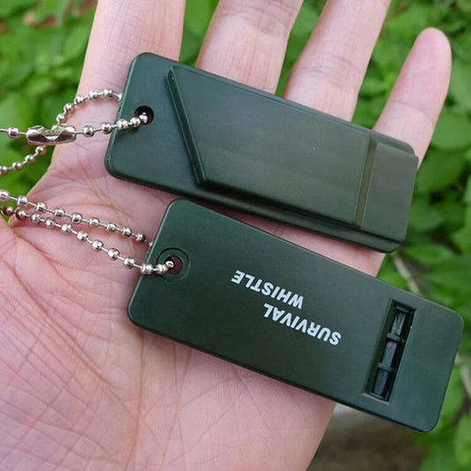 2/5pcs 3-frequency Survival Whistle Outdoor High Decibel Survival Whistle for Hiking, Camping, Hunting Light-weight Whistle