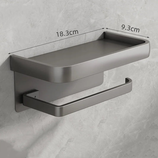 📱🧻 HoldMate™ Aluminum Toilet Paper & Phone Shelf