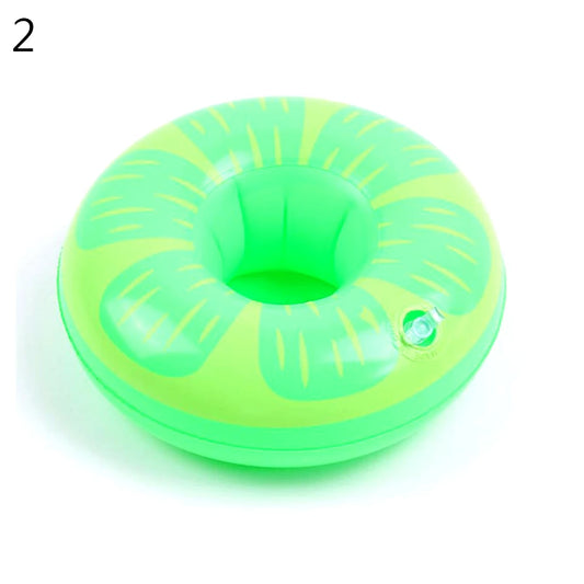 1Pcs Pool Party Party Decoration Pool Floaties Inflatable Cup Coasters Swimming Pool Float Inflatable Drink Holders Drink Floats