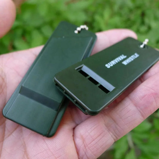 2/5pcs 3-frequency Survival Whistle Outdoor High Decibel Survival Whistle for Hiking, Camping, Hunting Light-weight Whistle