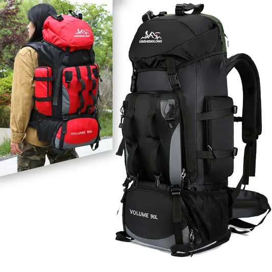 90L Waterproof Hiking Backpack – Large-Capacity Outdoor Travel Rucksack