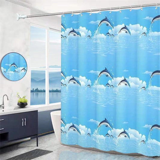🚿🌿 MoldGuard™ PEVA Shower Curtain – Extra Long