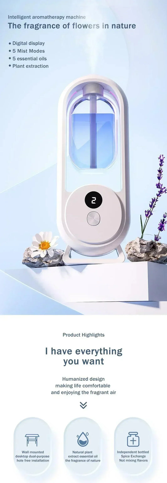 Automatic Aroma Diffuser & Air Freshener – Essential Oil Nebulizer