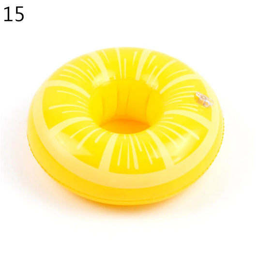 1Pcs Pool Party Party Decoration Pool Floaties Inflatable Cup Coasters Swimming Pool Float Inflatable Drink Holders Drink Floats