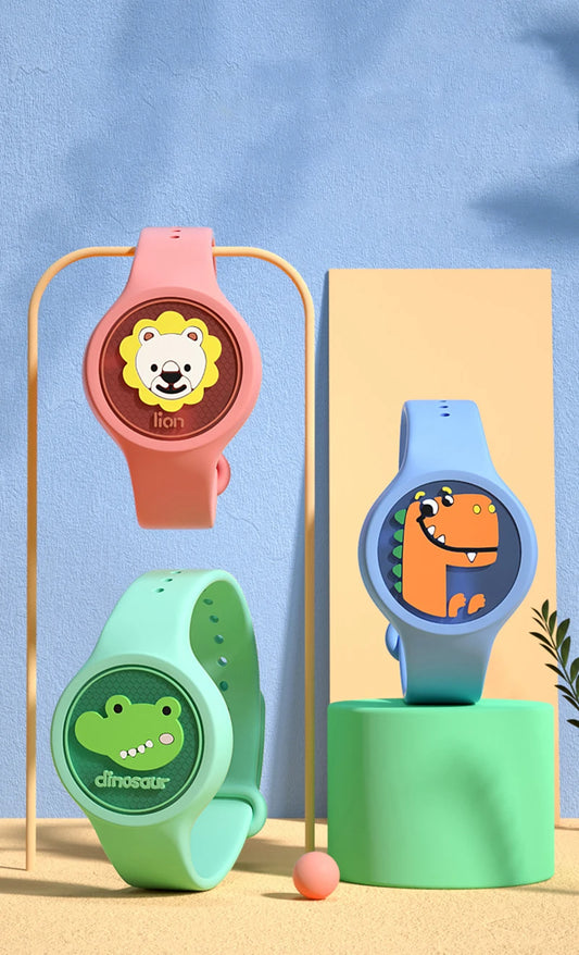 Luminous Mosquito Repellent Bracelet Waterproof Silicone Kids Anti-Mosquito Insect Watch Outdoor Mosquito Repellent Wristband