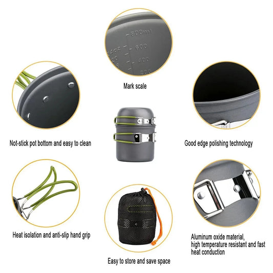 🍲 Ultralight Camping Cookware Set