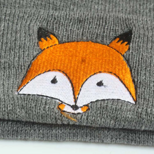 Children's Cap Knitted Beanie Autumn Winter Kawaii Kids Woolen Hat Cartoon Boy Girl Cartoon Fox Cute Babe Warm Hat 1-5 Years Old