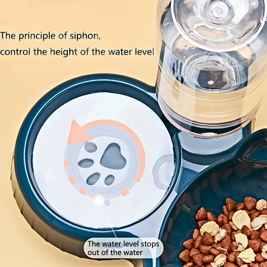 🐾💧 HydroFeast™ 3-in-1 Tilted Pet Bowl Set