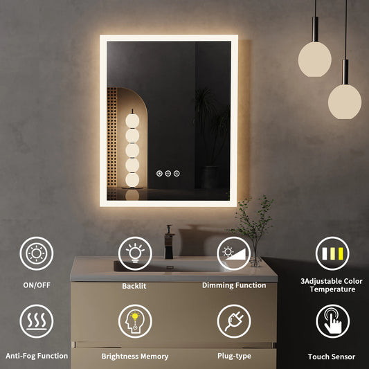 GlowMirror™ 16x20" Smart Vanity Mirror