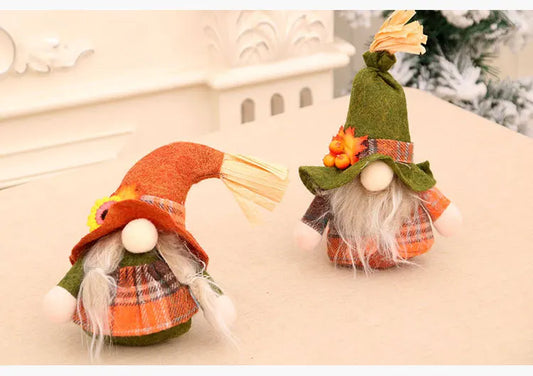 Fall Autumn Gnome Pumpkin Sunflower