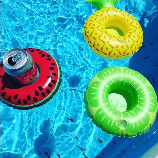 1Pcs Pool Party Party Decoration Pool Floaties Inflatable Cup Coasters Swimming Pool Float Inflatable Drink Holders Drink Floats