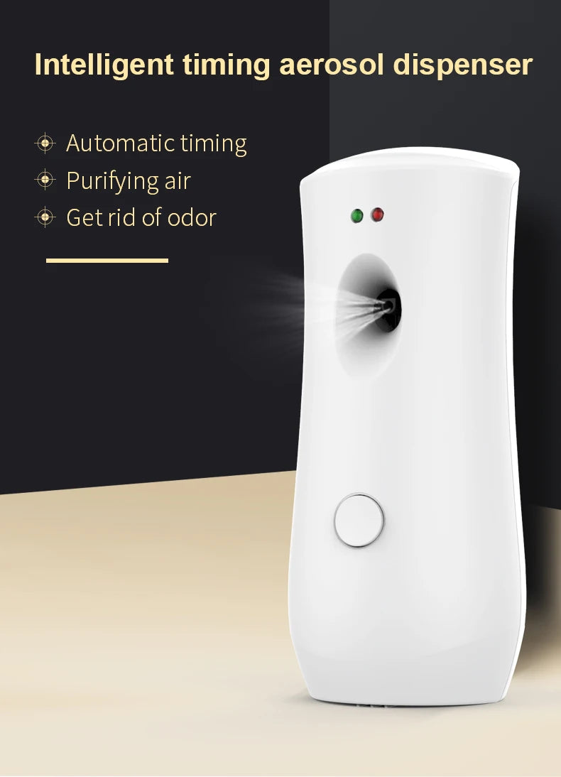 Aerosol Dispenser Air Freshener Fragrance Aerosol Spray Dispenser Car Household Wall-mounted Automatic Adjustable Aroma Diffuser