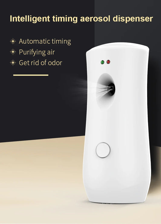 Aerosol Dispenser Air Freshener Fragrance Aerosol Spray Dispenser Car Household Wall-mounted Automatic Adjustable Aroma Diffuser