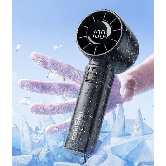 coldSky Portable Handheld Fan – 4000mAh, 5-Speed Mini Fan with LED Display